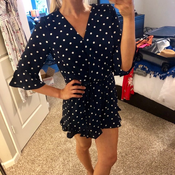One Clothing Polka Dot Romper - Picture 2 of 6